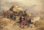 Sir edwin henry landseer,R.A. Sketch for Harvest in the Highlands (mk37) oil painting on canvas